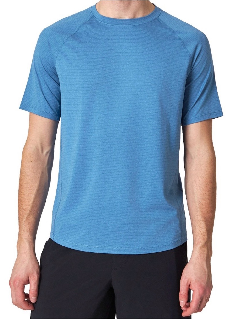 Men's Short-Sleeve Performance Crew Neck Shirt - Blue